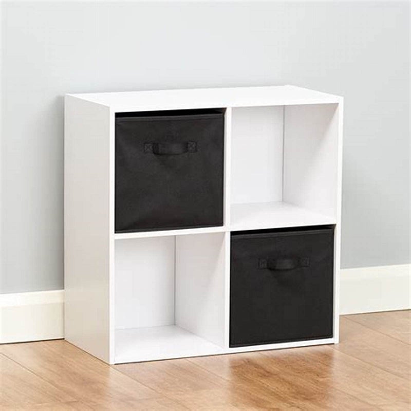 BBQ Future Foldable Cube Storage Bin Collapsible Box Cloth Basket Bins Black Organizer - Great for Nursery, Playroom, Closet, Home Organization (4 PCS, 13x15x13) - Image 4
